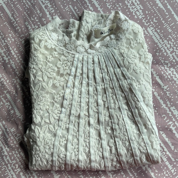 Lace Long Sleeve Top - Picture 1 of 5